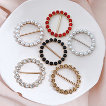 Hundred T-shirt corner knit-button-ring shirt-locked shirt-fixed-grade pearl-set wire-button female