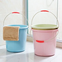 Plastic bucket thick bucket thick bucket with cover empty bucket student dormitory large bucket large capacity portable bath bucket