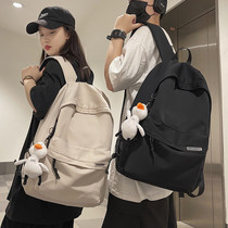 Backpack mens simple large capacity travel backpack womens casual Japanese junior high school students high school college students School bag men
