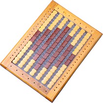 Student cushion summer breathable chair cushion classroom stool chair cooling cushion wooden frame hollow mesh mahjong butt mat