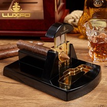 LUXFO Cigar Cutter Desktop Sharp Stainless Steel Cigar Cutter Set Snow plus Scissors Portable Smoke cutting Tool