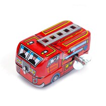 Iron fire truck after 80 classic nostalgic toys retro vintage clockwork iron animal car small toys