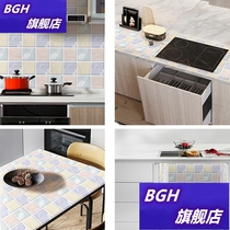 Oil-proof sticker firewall sticker self-adhesive kitchen waterproof decorative tile high temperature resistant wall wallpaper thickening self-adhesive
