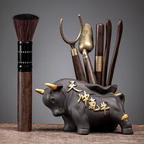 Tea set accessories Tea set Six gentlemen set Tea ceremony decoration supplies Tea clip Tea needle Tea brush Tea making tools Daquan