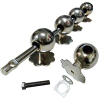 Rural large door bolted retro door buckle old open wood door Ming lock bolt large iron door insert with a door latch padlock