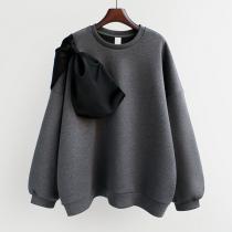 Tidal Card Design Sensation Small Crowdsplicing Necropolis Women 2021 Autumn Winter New Korean Version Loose thickened Butterfly knot jacket