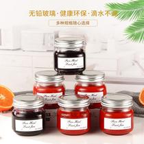 Jam Bottle Floral Gum Autumn Pear Cream With Lid Glass Bottle High Temperature Resistant Honey Strawberry Jam Jam Jar Seals Jars Bottle
