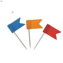 Map marked red flag nail small flag red cute Mark sand table art flag KT board yellow box