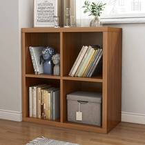 Short bookcase white simple wooden bookshelf floor-to-ceiling Japanese-style short and simple storage on the window sill of small students