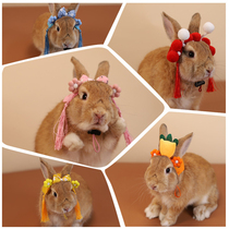 Pet rabbit headdress dwarf rabbit dress up Dutch pig hair accessory Begonia rabbit lob hair Hoop Shoot props hat