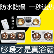 Bathroom light bath light warm light Heating toilet heater Heating light shower room Two-light bath overtake full set