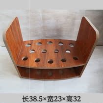 New wooden track pole exhibition rack window curtain rod exhibition rack supplies sample show rack track store curtains