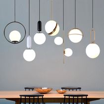 New Nordic Light Extravaganza Modern Minimalist Long Line Bed Head Lamp Personality Bedroom Single Head Creative Bar Glass Restaurant Small Hanging