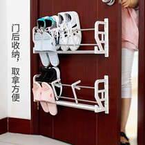 The capacity of the anti-theft door shoe rack on the door the shoe cabinet the wall-mounted shoe rack the paste type the back type the nail-free sticker and the suction