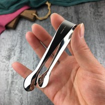 304 stainless steel sugar clip rock sugar Brown sugar cute coffee sugar cube ice cube lemon slice side dish food trumpet clip