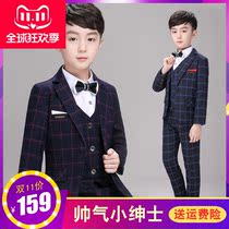 Childrens suit suit small host baby childrens clothing dress boy winter boy piano performance suit