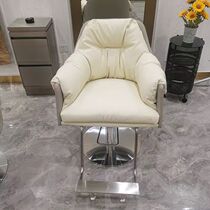 Beauty Hair Shop Chair Barber Chair Mesh Red Hair Salon Special High-end Hairdresseshop Seat Cut and stool Stainless Steel Hairdressing Chair
