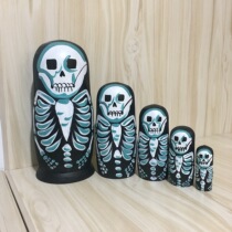 Russian jacket 5 layers Skull and skull Wang pure handmade children Puzzle Toys Creative Pendulum of Evil Toys