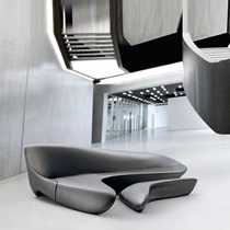 Nordic style glass steel moon sand discovery of simple hotel room design of shaped template room leisure combination