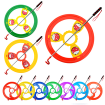 New kindergarten hot wheels color rolling iron ring rolling iron ring outdoor sports sensory training parent-child toys