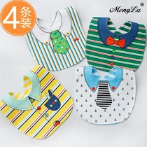 Four spit water towel baby triangle towel cotton male and female baby newborn children bib waterproof Spring Autumn
