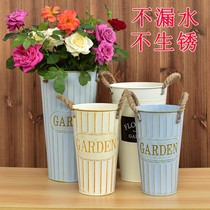 Retro Waking Flower Barrel Flowers Barrel Florist home Fancy Flowers large number of iron art flower pots Dried Flower Vases of flower vases Flower Vase