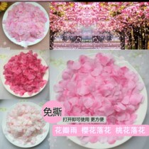 Tear-free simulation petals fake petals hand-throwing flower photography decoration stage flower peach blossom petals cherry blossom flower petals rain