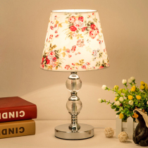 Crystal desk lamp bedroom bedside lamp Nordic American modern simple touch warm creative ins girl romance