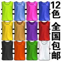 Black basketball training vest against clothing group training mesh ventilation number cut number clothing custom printing men and women