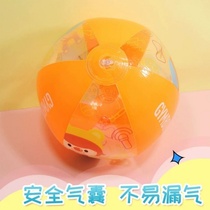 Childrens early education inflatable beach ball Plastic inflatable ball water polo three-dimensional beach ball dual-use boy and girl toys