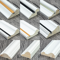 Solid Wood Line TV Background Wall Frame Trim Strips Gypsum Line Decorative Strips living room Bedroom Decorative Line Rims