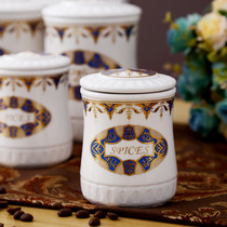 Creative home kitchen supplies ceramic tea cans sealed cans coffee storage cans storage cans gifts foreign trade