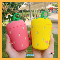 Korean personality creative style strawberry glass cute girl student anti-hot cup water Cup