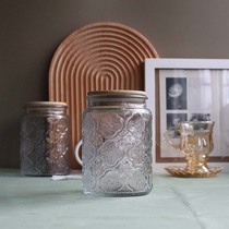 Vintage Vintage presbyx glass jars food sealed cans tea candy storage cans storage cans