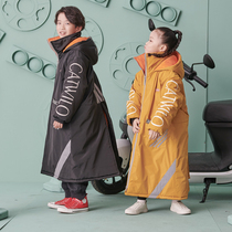 Electric car Childrens wind shield by winter plus velvet thickened back seat parent-child battery car waterproof winter jacket