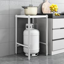 Single layer gas tank kitchen stainless steel shelf square single gas double cookstand household reception bracket