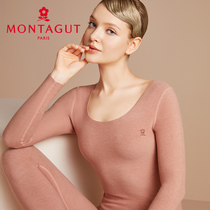 Mengtejiao silk velvet traceless thermal underwear women fever plus cashmere with autumn coat base shirt