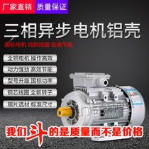 Guangdong Jiangmen three-phase asynchronous motor aluminum shell GB copper core wire 180W250W370W550W750W1 5