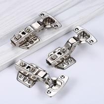 304 stainless steel hinge coat kitchen cabinet door plane hinge buffer butterfly spring hydraulic smoke bucket full cover metal type