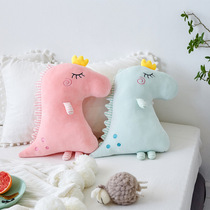 Super soft cute dinosaur plush toys children baby sleeping pillow doll boys birthday gift pillow