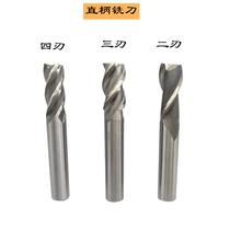 Shanghai Special one high-speed steel HSS straight shank milling cutter two-edge three-edge four-edge 11 5 12 12 5 13 13 5 14