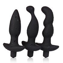 Electric posterior prostate massager anal plug masturbation stick men's adult sex toys pull beads
