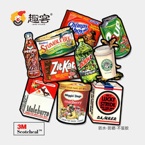 Spoof illustration Fun packaging Sticker mac Notebook Tablet Suitcase Skateboard Refrigerator Waterproof 3M Sticker