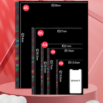 100 scratches paper 16K Children black drawing paper A4 Colour graffiti paper scraping and painting This student scraped the drawing paper