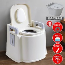Versatile portable removable toilet with flush-aged pregnant woman caravan on-board sealing deodorant toilet