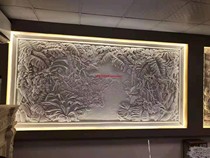Artificial sandstone sculpture professional customized GRP imitation copper room inside and outside decorative background plant landscape relief frescoes