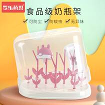~Baby bottle drain rack drying with cover water filter dustproof household simple storage bracket storage dry drain