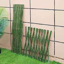 Telescopic bamboo piece fence outdoor gardening garden garden fence fence climbing rattan frame decorative pole guardrail