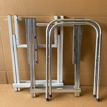 Simple Folding Table Footrest Iron Art Bracket Table Legs Accessories Home Dining Table Feet Big Row Gear X Type Square Table Frame