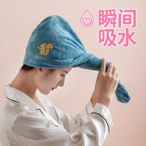 Girl dry hair cap bath towel two-piece shower cap cotton winter shampoo hat adult quick-drying absorbent quick-drying cap cute